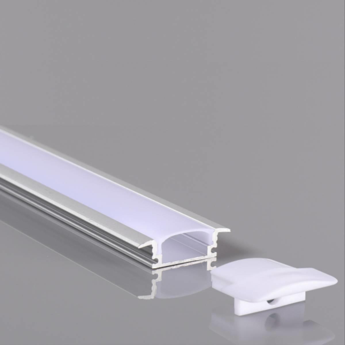 פרופיל תאורה שקוע אלומיניום 17.3X7