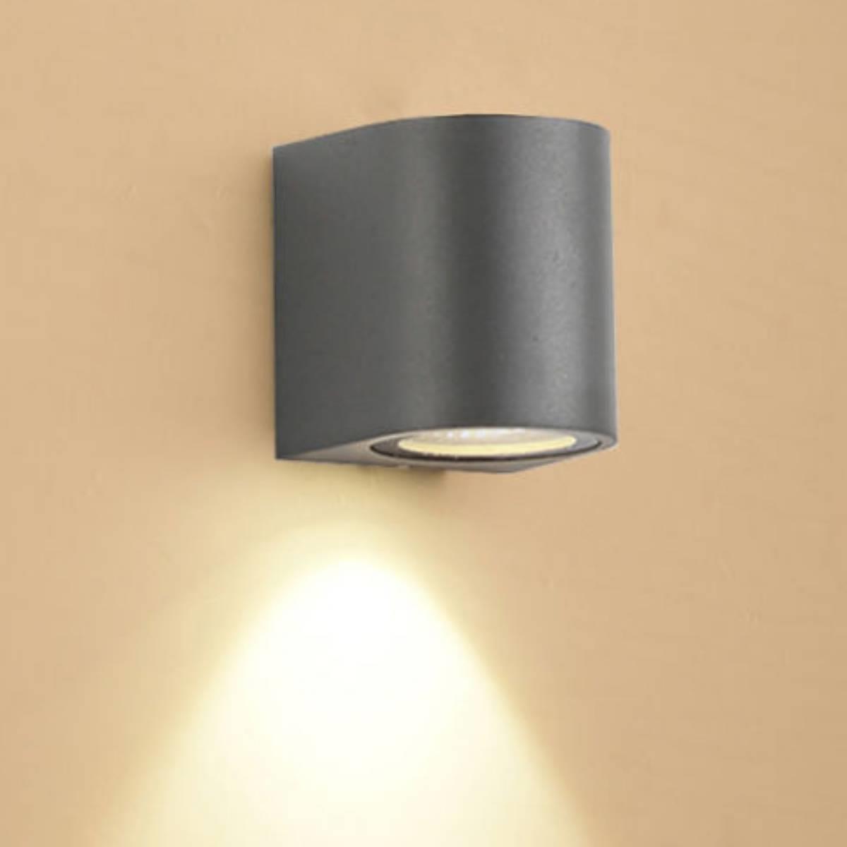 מוגן קיר 1X5W 3000K IP65 27013 בזלת